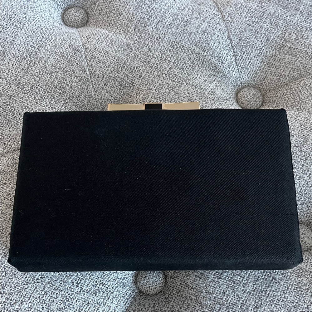 Kate Spade Black Clutch with Gold Accents - Picture 4 of 4